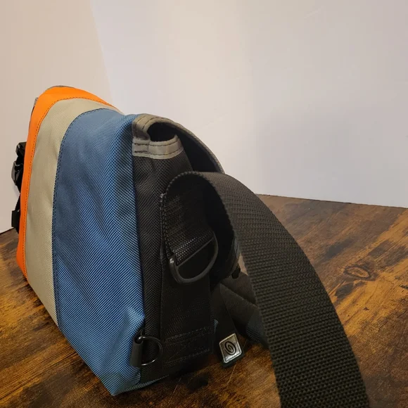 Timbuk2 Multicolor Canvas Messenger Bag - Blue/Gray/Orange - Picture 7 of 11